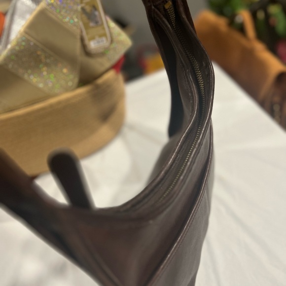 Extremely Rare Old Leather Coach 9033 Shoulder Bag Brown - Picture 7 of 10